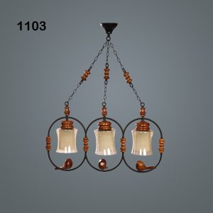 آویز آوا سه شعله خطی (دوگلاس)